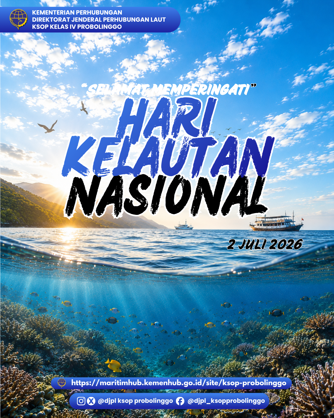 Selamat Memperingati Hari Kelautan Nasional 2 Juli 2026